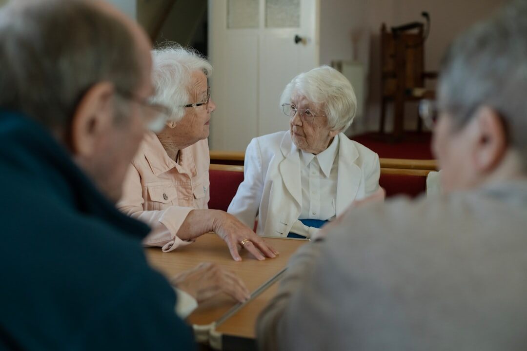 seniors playing cards together